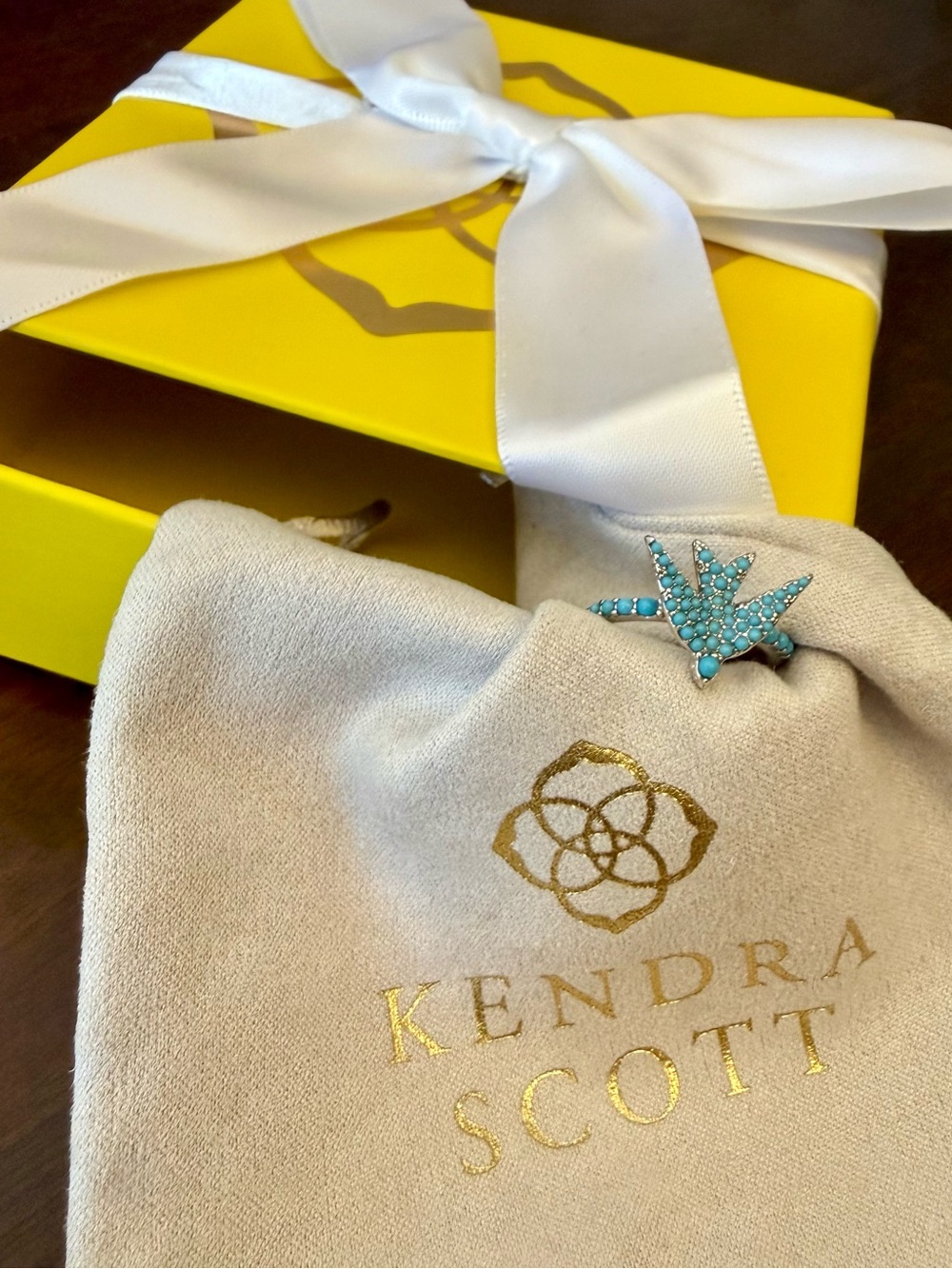 Kendra Scott Melody Bird Silver Cocktail Ring - Picture 11 of 11